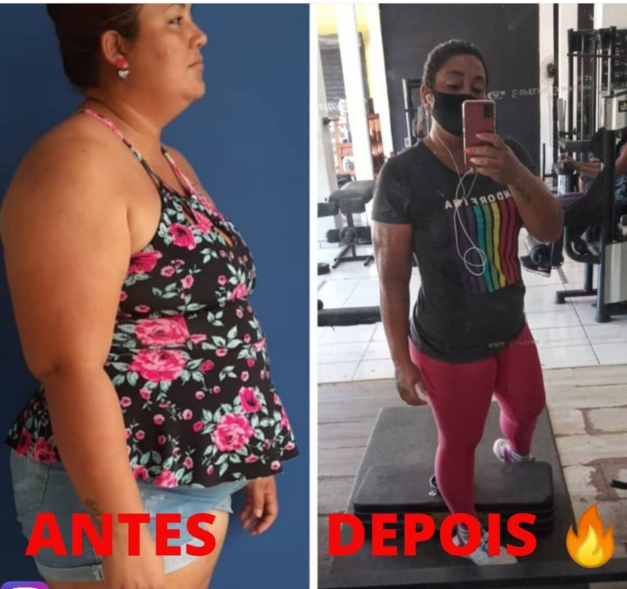 Evolução Antes e Depois
